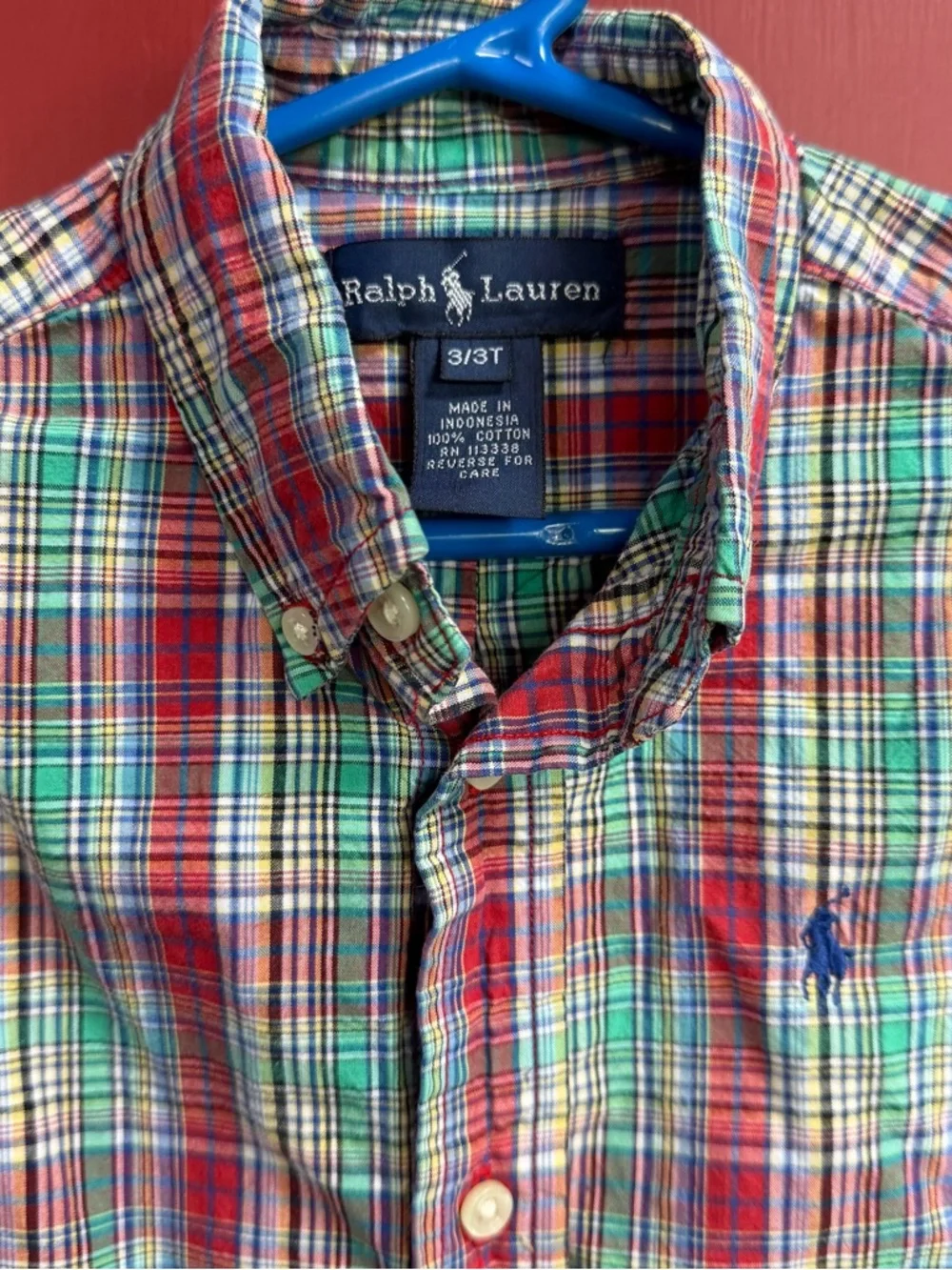 Ralph Lauren Multicolor Plaid Short-Sleeve Button-Down Shirt